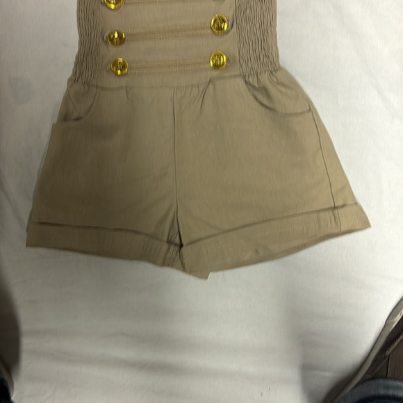 Seduction NWT Jumpsuit Romper with pockets & buttons. size small - Picture 3 of 4